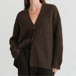 Jenni Kayne Dark Brown Cardigan